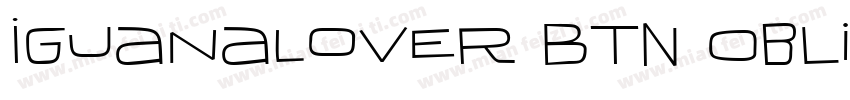 IguanaLover BTN Oblique字体转换